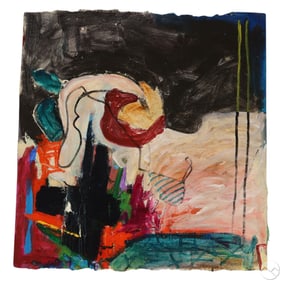 Allison Stewart b.1941 Abstract "Study I" Painting