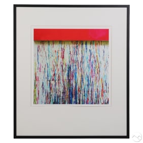 Allison Shaw b.1954 Paint Drips Photograph SIGNED