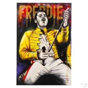 Louis MarLo b.1966 Modern Freddie Mercury Painting