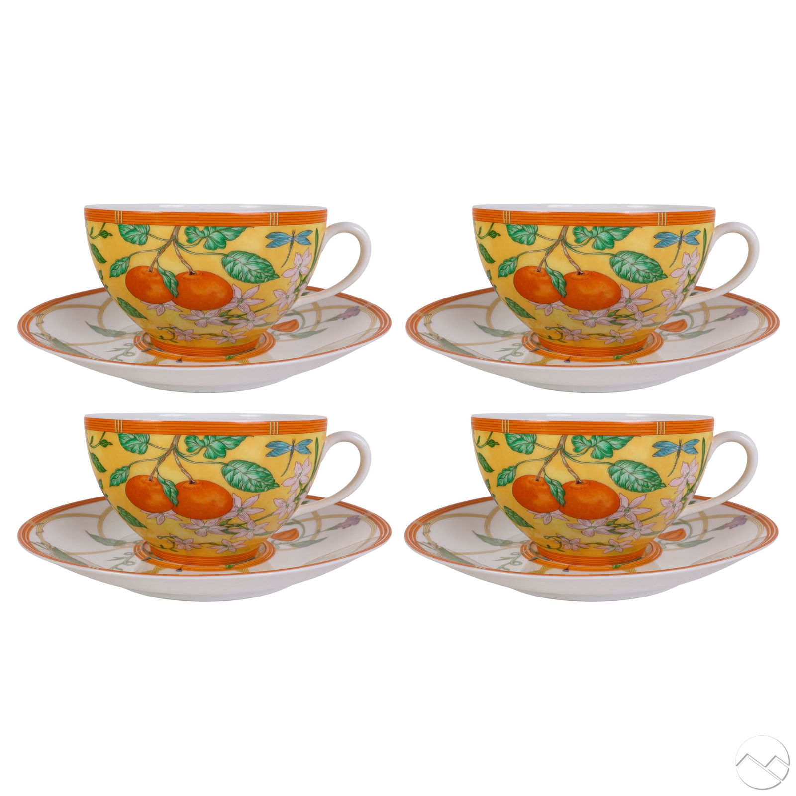 Hermes La Siesta Porcelain Cup & Saucers 8pc SET (1 of 9)