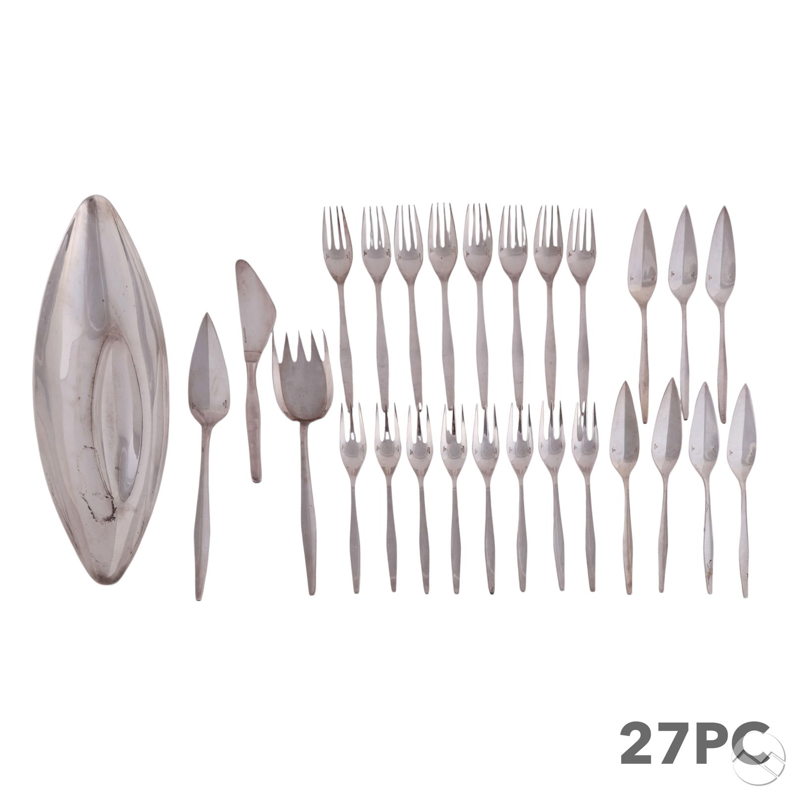 Christofle Silverplate Modern Fish Service 27pc. (1 of 12)