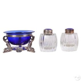 Belfiore Sterling Master Salt and Meka Shakers LOT