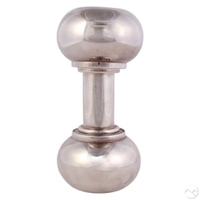 Asprey London Silverplate Dumbbell Cocktail Shaker
