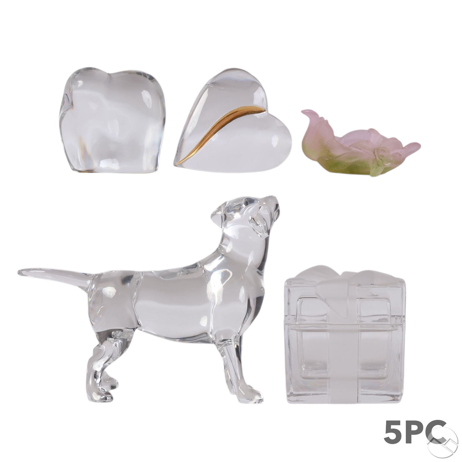 Baccarat Tiffany Daum Crystal Paperweight Box LOT (1 of 12)