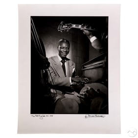 Herman Leonard 1923-2010 Nat King Cole 1949 SIGNED