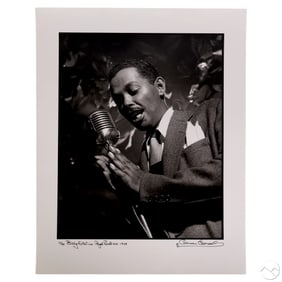 Herman Leonard 1923-2010 Billy Eckstine '48 SIGNED