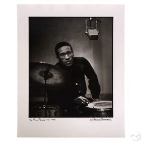 Herman Leonard 1923-2010 Max Roach 1950 LE SIGNED