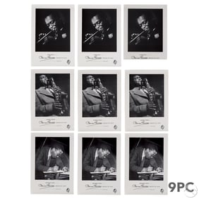 Herman Leonard Images of Jazz B&W Posters 9pc LOT