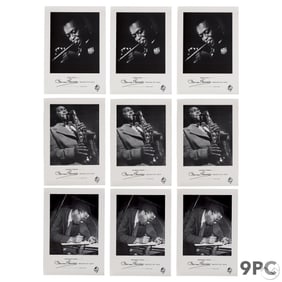 Herman Leonard Images of Jazz B&W Posters 9pc LOT