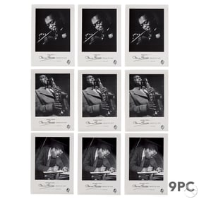 Herman Leonard Images of Jazz B&W Posters 9pc LOT