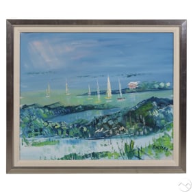 Alfred Birdsey 1912-1996 Coastal Seascape Painting