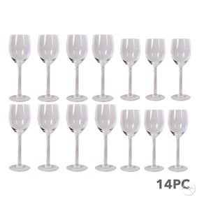 Cartier Des Must Crystal White Red & Wine Glasses