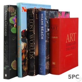 Cocktail Coffee Table Size Reference Books 5pc LOT