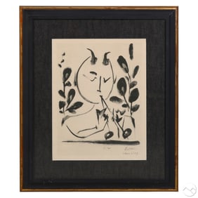 Pablo Picasso 1881-1973 Faun with Branches SIGNED