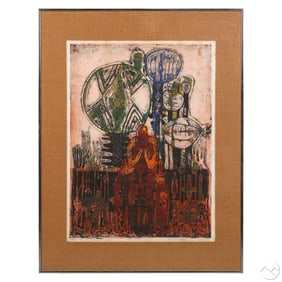 Bruce Onobrakpeya b. 1932 Aro Osomo Deep Etching