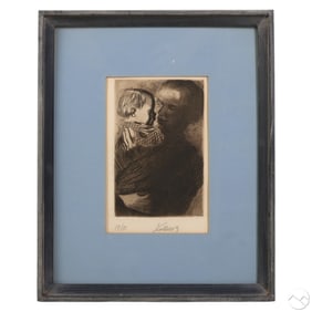 Kathe Schmidt Kollwitz 1876-1945 LE Etching SIGNED