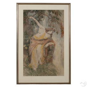Frederic Arthur Bridgman 1899 Drawing of a Woman