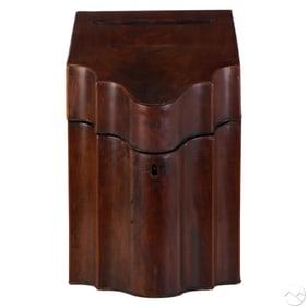 Georgian Wood Knife Box Converted to a Letter Box