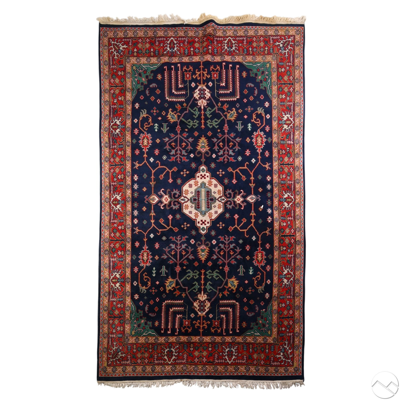 Persian Wool Florial Madallion Area Carpet 106x70 (1 of 12)