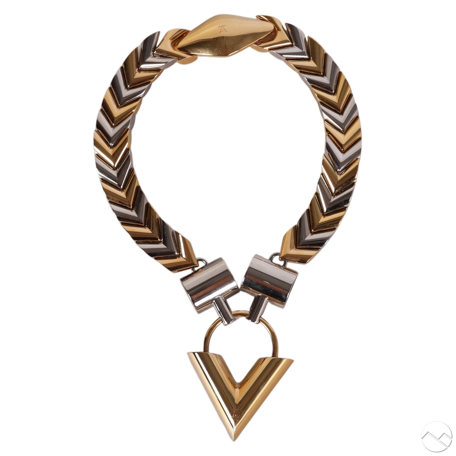 Louis Vuitton Essential V Chain Statement Necklace (1 of 10)