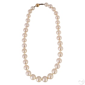 14k Gold Clasp 10-13mm South Sea Pearl Necklace