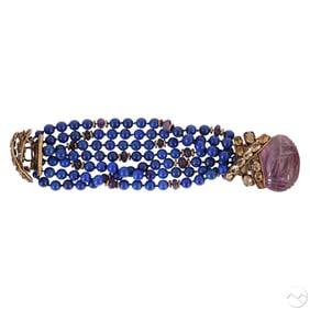 Iradj Moini Amethyst Lapis Lazuli Citrine Bracelet
