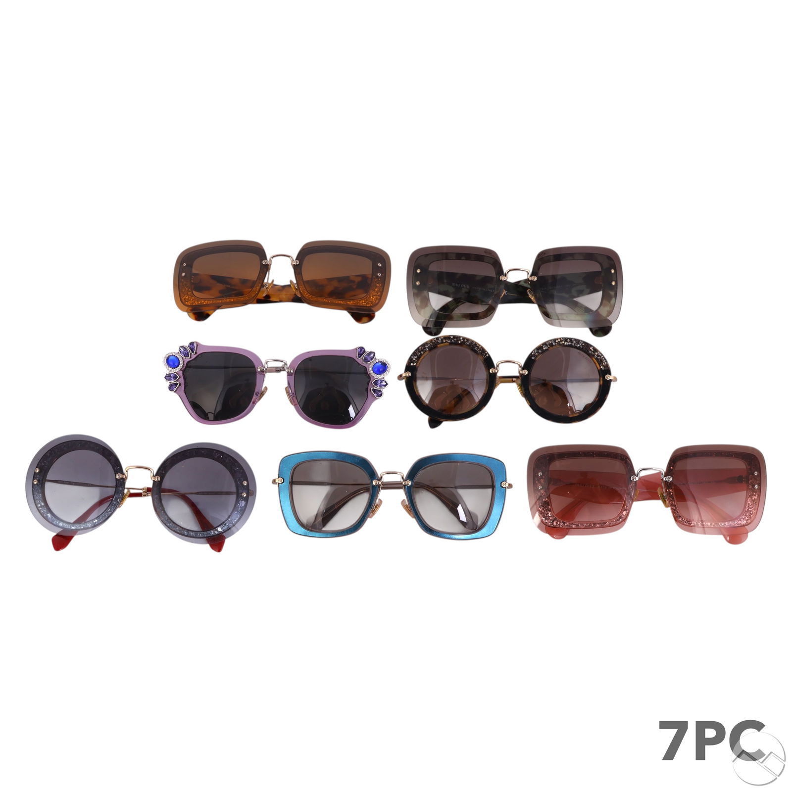 7 Pairs of Miu Miu Ladies Designer Sunglasses LOT (1 of 9)