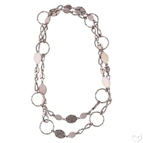 John Hardy Kali Menari Silver Mix Station Necklace