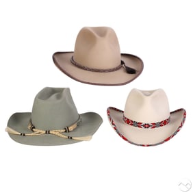 Monticristi & Jackson Hole Custom Cowgirl Hat LOT