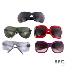 Dior, Bvlgari & Balenciaga Luxury Sunglass 5pc LOT