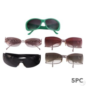 Judith Leiber Designer Jeweled Sunglasses 5pc LOT