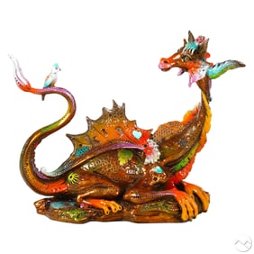 Nano Lopez b.1955 Katrina Bronze Dragon Sculpture