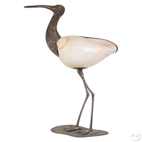 Binazzi Foresto Brass & Conch Shell Italian Bird