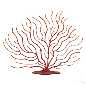 Metal Life Size Branch Coral Fire Screen Sculpture