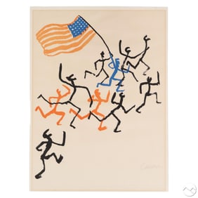 Alexander Calder 1898-1976 Boys Club Litho SIGNED