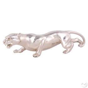 Ralph Lauren Home Silverplated Panther Sculpture