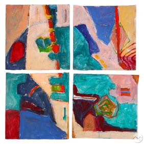 Allison Stewart b.1941 Blue Ridge Quadriptych
