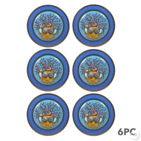 Versace Rosenthal Les Tresors Bread Plates 6pc LOT