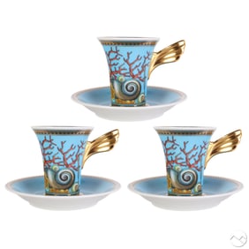 Versace Rosenthal Les Tresors De La Mer Cup Saucer