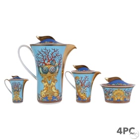 Versace Rosenthal Les Tresors Tea Coffee Set 4pc