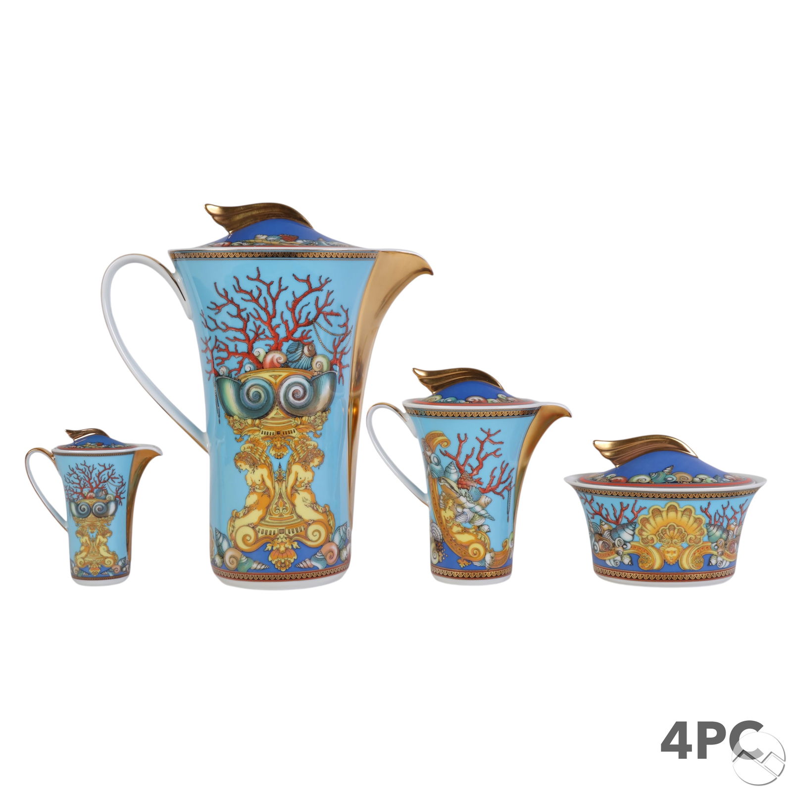 Versace Rosenthal Les Tresors Tea Coffee Set 4pc (1 of 8)
