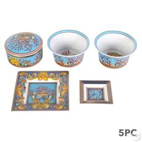 Versace Rosenthal Les Tresors Bowl Box Tray 5p LOT