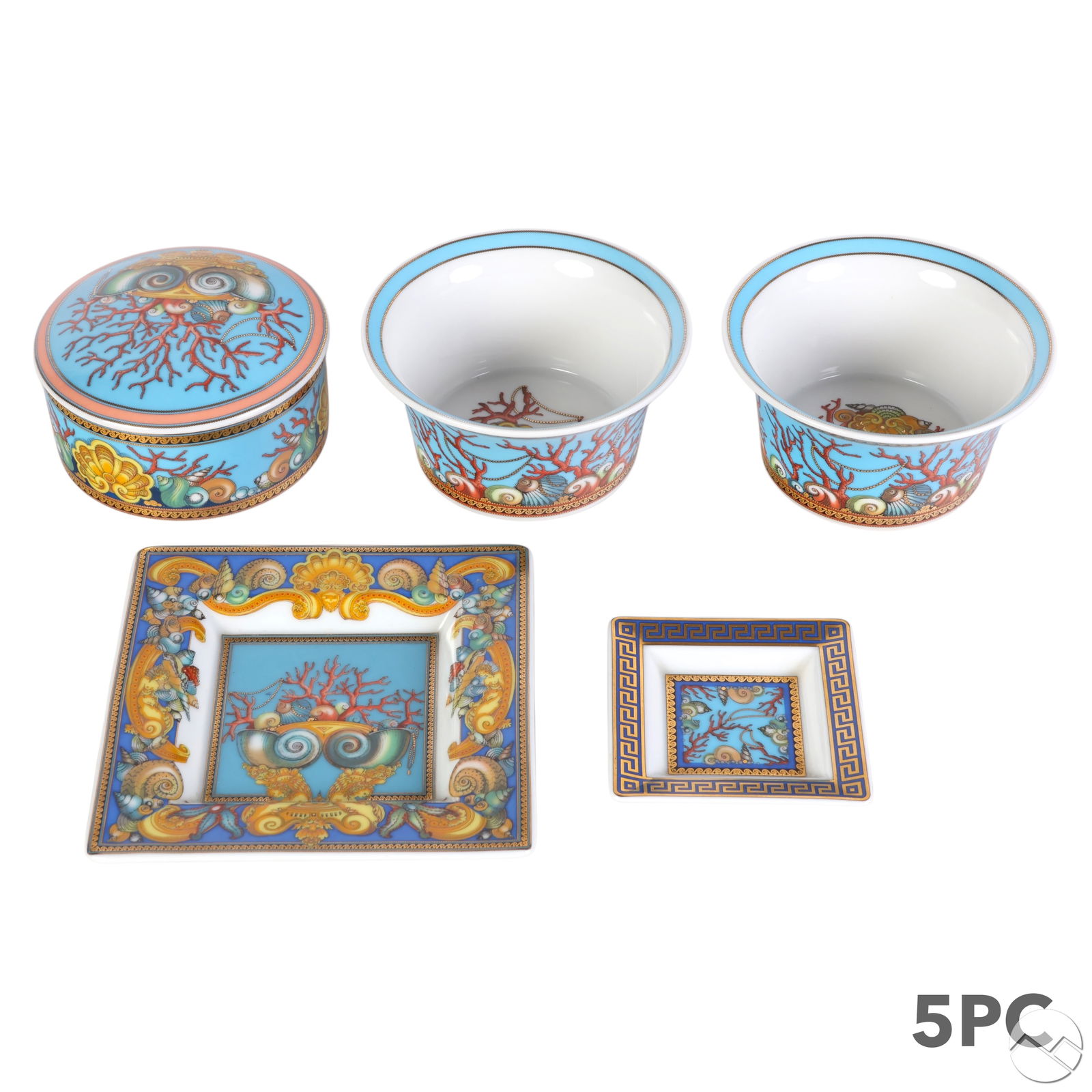 Versace Rosenthal Les Tresors Bowl Box Tray 5p LOT (1 of 9)