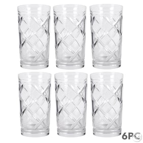 Ralph Lauren Crystal Brogan Highball Glasses SET