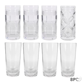 Ralph Lauren Crystal Highball Iced Tea Glasses SET