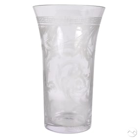 Versace Rosenthal Arabesque Crystal Flower Vase