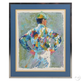 LeRoy Neiman 1921-2012 Jockey AP Serigraph SIGNED