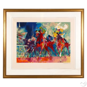 LeRoy Neiman 1921-2012 Horse Race Serigraph SIGNED