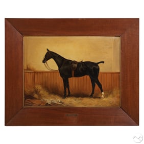 Alexandre Clarys 1857-1912 Horse Portrait Painting