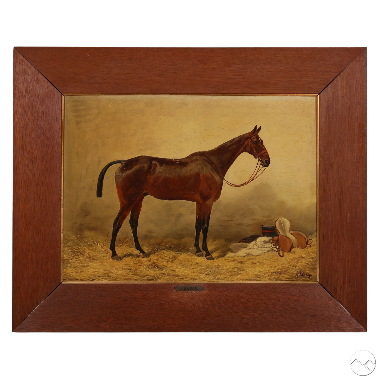 Alexandre Clarys 1857-1912 Horse Portrait Painting (1 of 7)